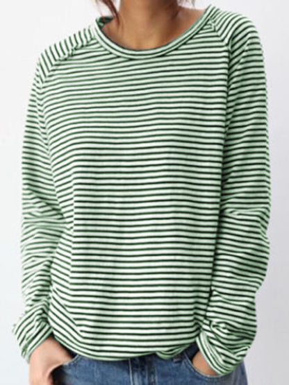 JO | Casual striped long sleeve sweater