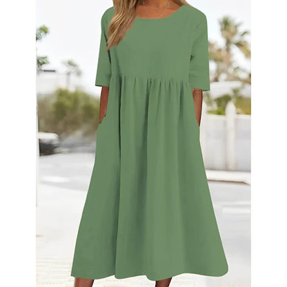 JO | Unicoloured midi dress