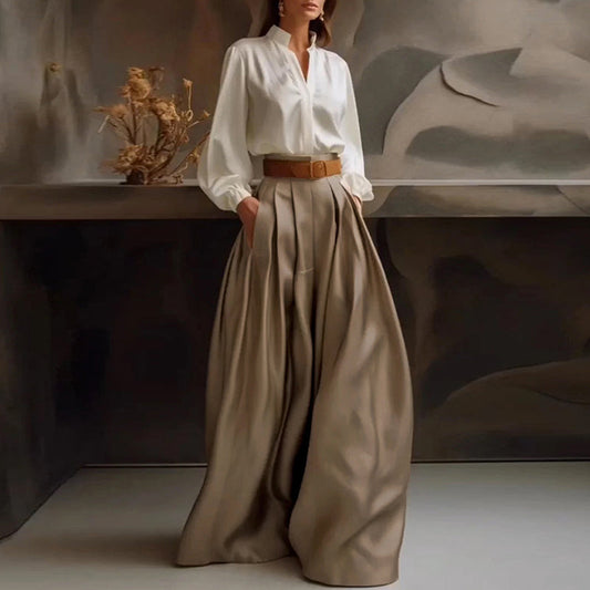 JO | Casual, wide, plain-colored trousers for women