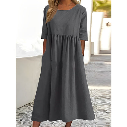 JO | Unicoloured midi dress