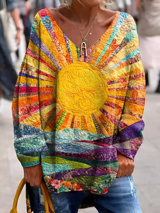 JO | Cheerful colorful blouse